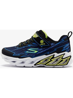 Skechers Light Storm 2.0 Bolt Brights Kids Sneaker Cırt Cırtlı Işıklı Çocuk Ayakkabısı Lacivert