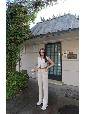 Salome Butik Modal Kumaş Çift Fermuarlı Takım