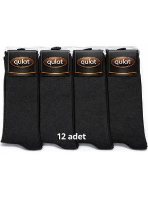 Qulat 12'li Ekonomik Paket Pamuklu Erkek Çorap