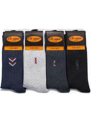 Qulat 12'li Ekonomik Paket Pamuklu Erkek Çorap