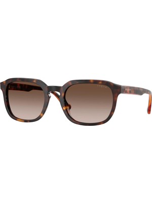VOGUE 5595 W65613 53 Kadın Güneş Gözlüğü Kahverengi UV 400 Filtreli Geometrik Çerçeve
