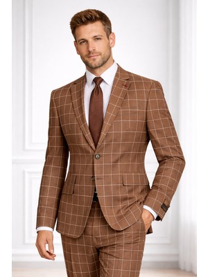 FABIO CASSEL Fabıo Cassel Klasik Kesim Erkek Takım Elbise Premium Şıklık