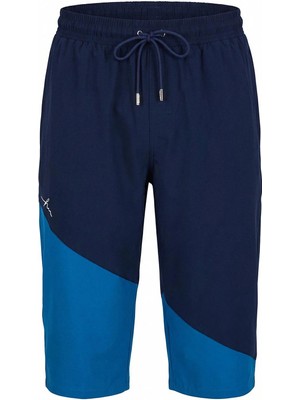 Haşema Lacivert Mavi Uzun Erkek Havuz ve Deniz Şortu 6007