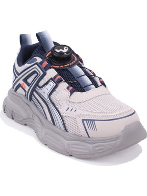 Marco Kids 05-26Y516 Bej Lacivert Ortopedik Günlük Erkek Çocuk Spor Ayakkabı