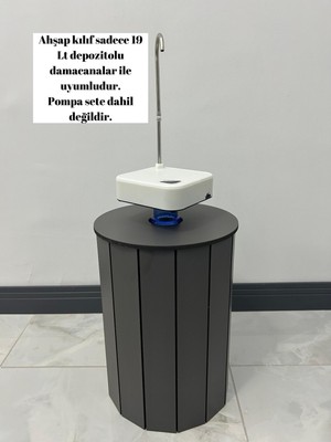Özbience Ahşap Damacana Kılıfı 19 Lt, Modern ve Şık Tasarım, Pompa Hariç