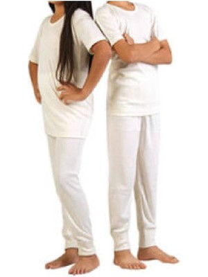 Velora Shopping Uygur Saf Yünden Sıcak Tutan Kız Erkek Çocuk Için Alt Üst Içlik Iç Çamaşır Takım