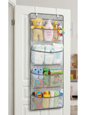 Özbience Renkli Fileli Çocuk Bebek Odası Kapı Arkası Organizer Düzenleyici
