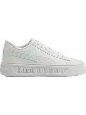 Puma Smash Platform V3 Tdp Unisex Günlük Ayakkabı 40617501 Beyaz