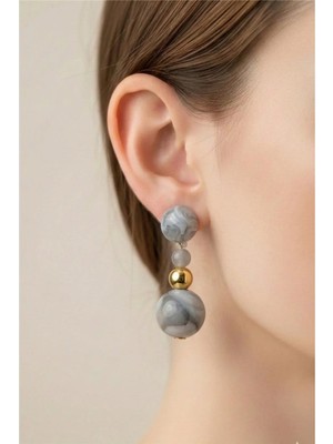 Petek Aksesuar Akrilik Tasarım El Yapımı Küpe