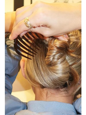 New Obsessions Kaplumbağa Sırtı Elips Tarak Topuz Tokası