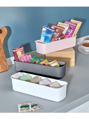 Özbience 5 Bölmeli Sert Plastik Dolap ve Çekmece Düzenleyici Organizer