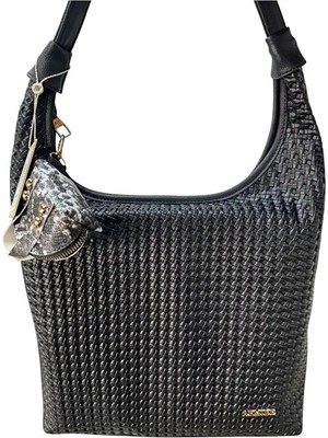 Armine Bayan Çanta  25YD7413 Siyah Örgü