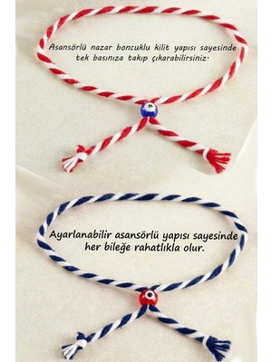 Sevgili Çift 2li Bileklik Nazar Boncuklu Marteniçka Bilekliği BBB27