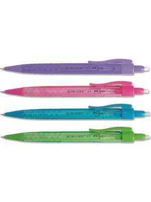 Faber-Castell Tri Click 0.7 mm Versatil Kalem Ergonomik Tasarım ve Kesintisiz Yazma Kolaylığı ile