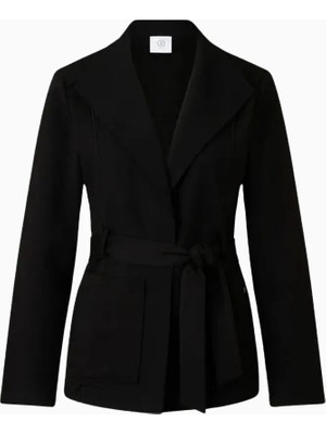 Bogner Benisha Jersey Slim Fit Siyah & B-Logo Blazer Kadın Ceket