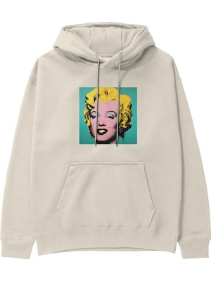 The Lucid Lab Andy Warhol / Marilyn Monroe Blue Hoodie - Krem