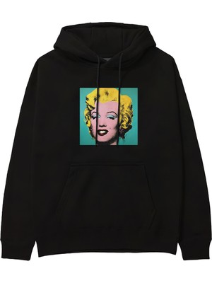 The Lucid Lab Andy Warhol / Marilyn Monroe Blue Hoodie - Siyah