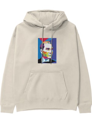 The Lucid Lab Atatürk Pop Art Hoodie - Krem