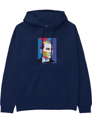 The Lucid Lab Atatürk Pop Art Hoodie - Lacivert