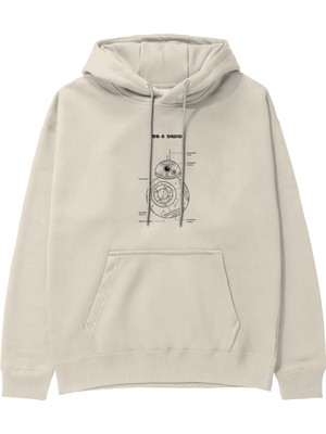 The Lucid Lab Bb-8 Hoodie - Krem