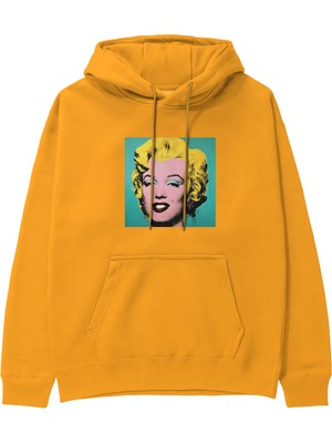 The Lucid Lab Andy Warhol / Marilyn Monroe Blue Hoodie - Turuncu