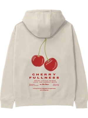 The Lucid Lab Cherry Mood Hoodie - Krem