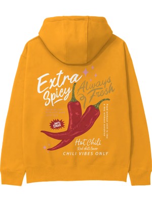The Lucid Lab Chili Vibes Only Hoodie - Turuncu