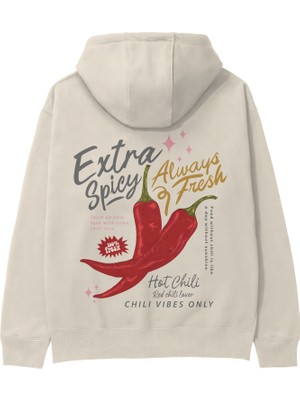 The Lucid Lab Chili Vibes Only Hoodie - Krem