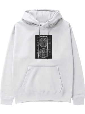 The Lucid Lab Death Star Hoodie - Beyaz