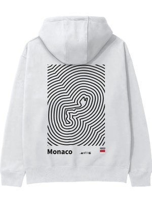The Lucid Lab Circuit De Monaco Artwork Hoodie - Beyaz