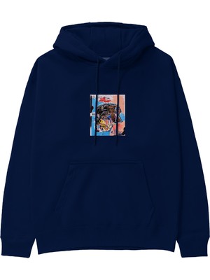 The Lucid Lab Basquiat Skull (1982) Hoodie - Lacivert