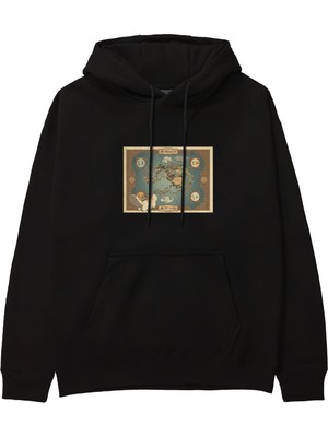 The Lucid Lab Avatar The Last Airbender Map Hoodie - Siyah