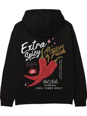 The Lucid Lab Chili Vibes Only Hoodie - Siyah
