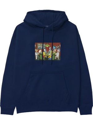 The Lucid Lab Champions League Poker Hoodie - Lacivert