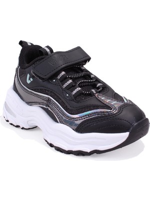 Vicco Hack 346F26Y136 Siyah Günlük Ortopedik Kız Çocuk Spor Ayakkabı