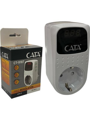 Cata Akım Korumalı Tekli Topraklı Priz Regülatör CT-9187 Modern Tasarım ve Kolay Kurulum Özellikleriyle