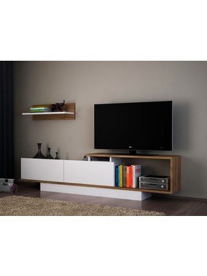 Dekorister Asos Tv Ünitesi Beyaz Ceviz