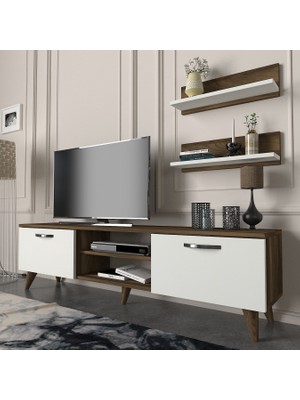Dekorister Ayden Tv Ünitesi Ceviz-beyaz