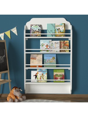 Dekorister Exclusive Montessori Kitaplık Beyaz