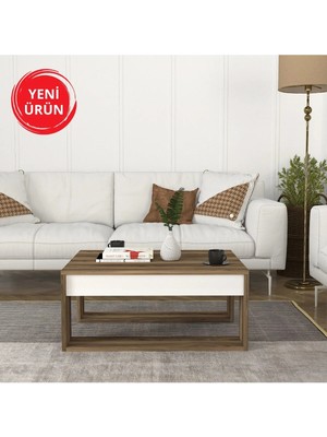 Dekorister Gorder Orta Sehpa Beyaz-ceviz