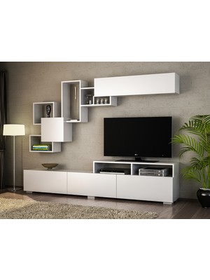 Dekorister Elit Tv Ünitesi Beyaz