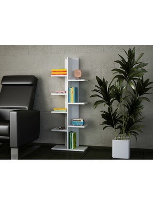 Dekorister Tree Kitaplık Beyaz