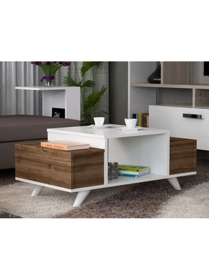 Dekorister Eriberto Orta Sehpa Beyaz-ceviz