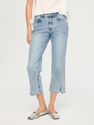 Faik Sönmez Yanları Taş Detaylı Straıght Fıt Jean Pantolon S26JPN008