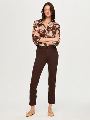 Faik Sönmez Slım Fıt Coton Parça Boya Pantolon S26PNT001