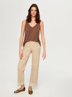 Faik Sönmez Ön Arka V Yaka Modallı Örme Atlet S26ATL021