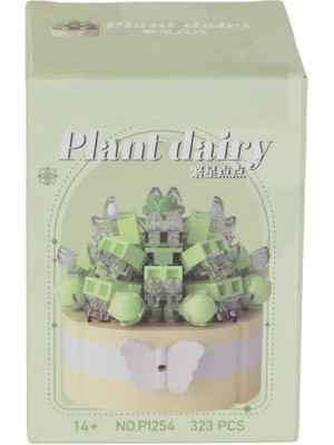 Just Cheap Store P1254 Simülasyon Çiçek Serisi 323 Parça Block Oyuncak