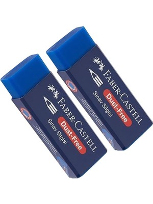 River Castell 2li Büyük Boy Silgisi Mavi 187212-1 Paket 2 Adet Silgi