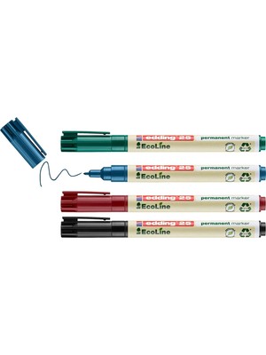 River Edding Kalıcı Marker 25 Ecoline, Doldurulabilir, 1 Mm, Çeşitli