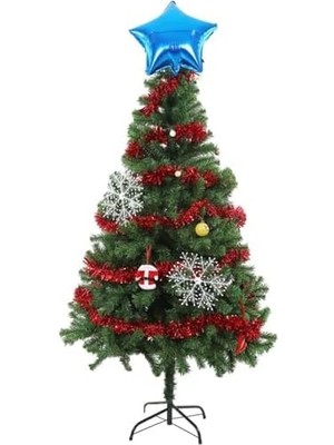 River 1 Adet 1.7 Metre Kırmızı Kalın Yılbaşı Püskül Süsü Tinsel Garland,süs T77, Kırmızı